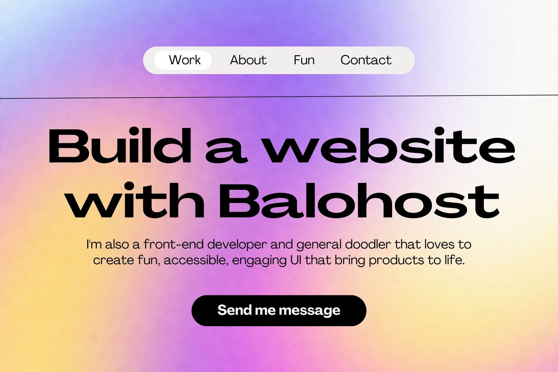build website with balohost